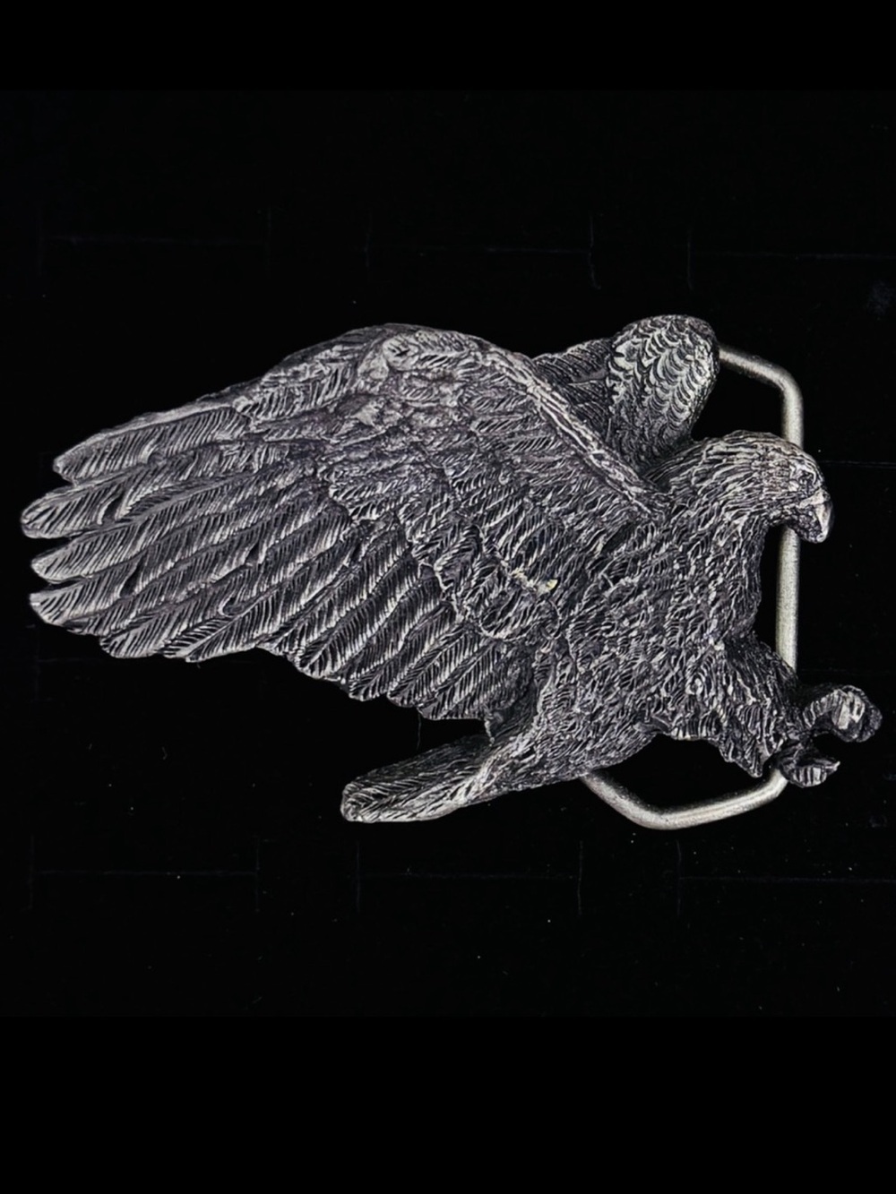 Vintage 1980 collectible American Eagle pewter belt Indiana Metal Craft